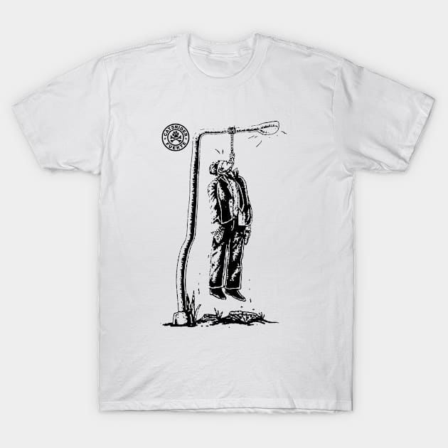 Hanging Government T-Shirt by CatsRider YK